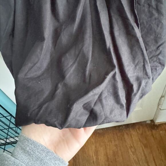 Hello Molly Volume Please Mini Dress Linen Blend Black Bubble Skirt Size 8 Eight - Picture 7 of 15